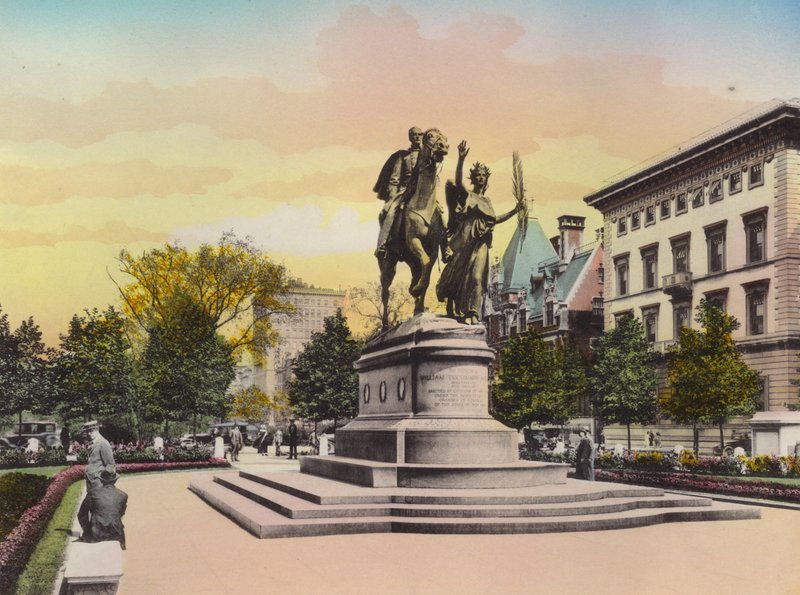 New York: General Sherman Statue, Der Platz von American Photographer (after)