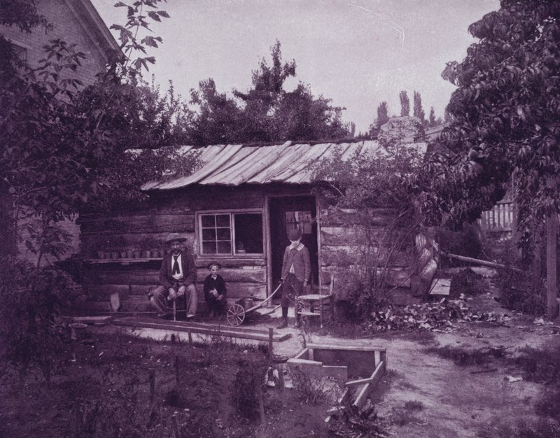 Ältestes Haus in Salt Lake City, Utah (s/w Foto) von American Photographer (after)