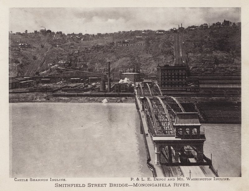 Pittsburgh: Smithfield Street Brücke, Monongahela River von American Photographer (after)