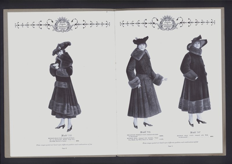 Doppelseite aus The Theater of Fur Fashion von American Photographer (after)