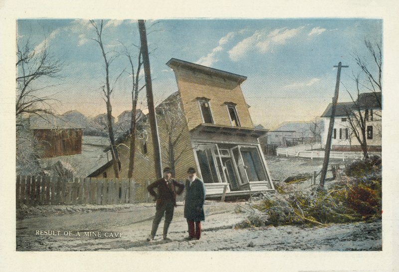 Amerikanischer Kohlebergbau: Ergebnis eines Grubeneinsturzes von American Photographer