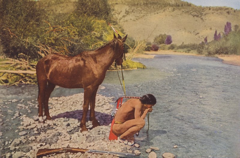 Apache-Krieger, Rio Navaho, Arizona von American Photographer