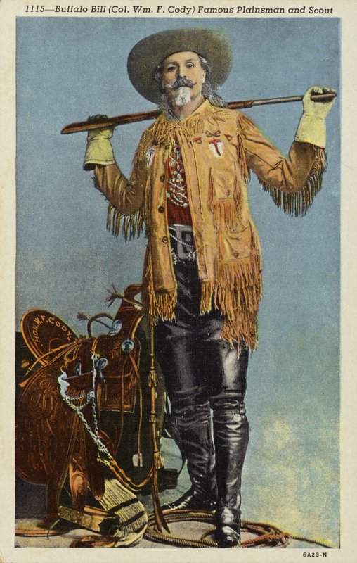 Buffalo Bill, berühmter Präriejäger und Späher (1846-1917) von American Photographer