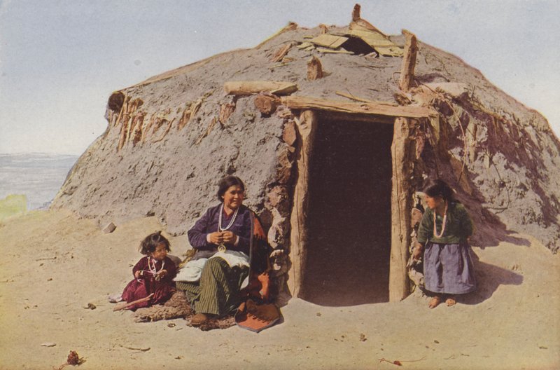 Elle von Ganado, Indian Building, Albuquerque, berühmteste Weberin unter den Navajos von American Photographer