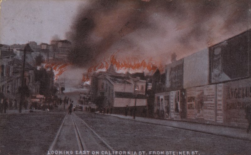Brände nach dem Erdbeben von San Francisco 1906 von American Photographer