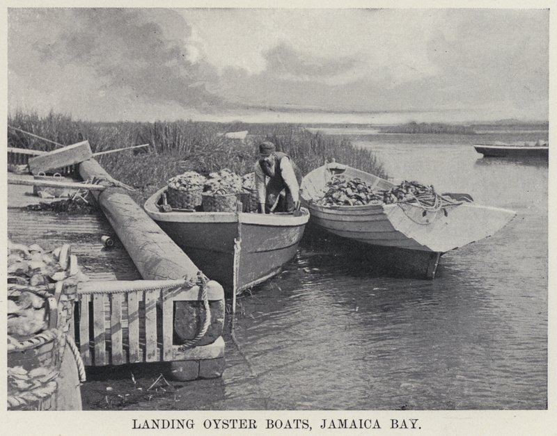 Anlegen von Austernbooten, Jamaica Bay von American Photographer