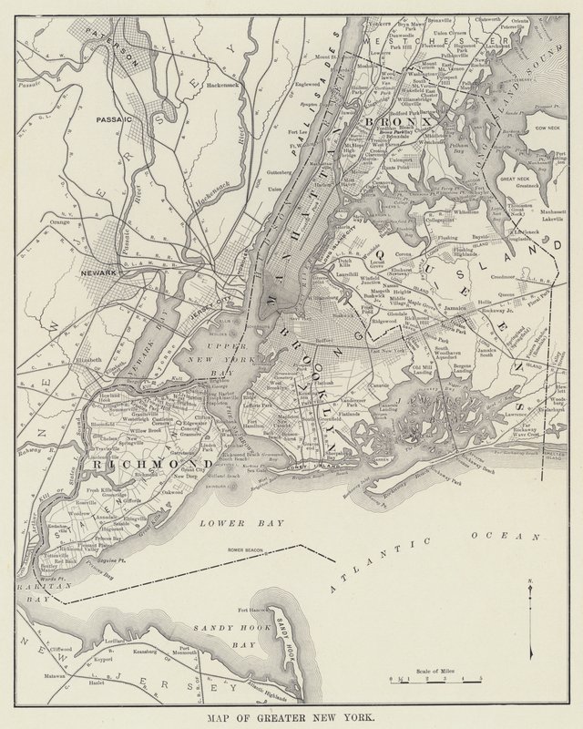 Karte von Greater New York von American Photographer