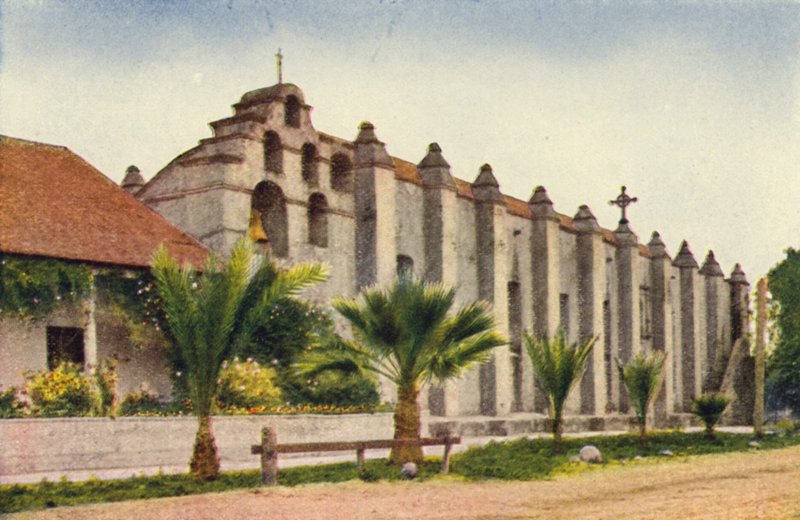 Mission San Gabriel bei Los Angeles von American Photographer