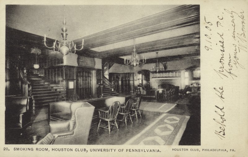 Raucherzimmer, Houston Club, University of Pennsylvania, Philadelphia von American Photographer