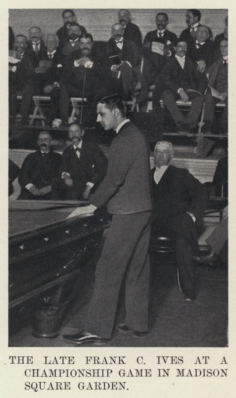 Der verstorbene Frank C Ives bei einem Meisterschaftsspiel im Madison Square Garden von American Photographer