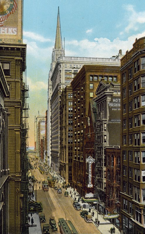 Washington Street, Blick nach Osten von der Wells Street von American Photographer