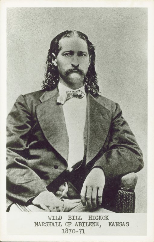 Wild Bill Hickok, Revolverheld, Spieler und Gesetzeshüter des amerikanischen Westens (s/w Foto) von American Photographer