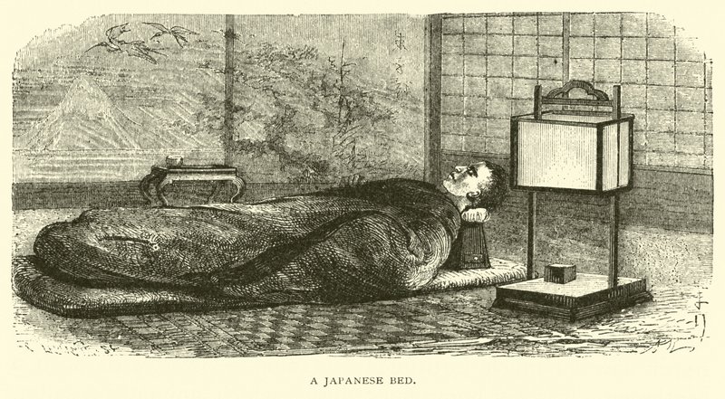 Ein japanisches Bett von American School