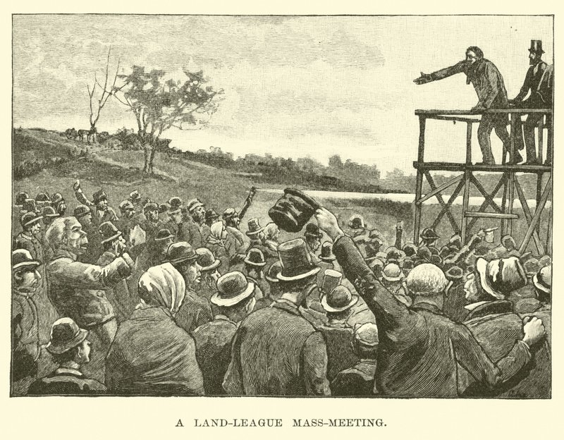 Eine Land-Liga-Massenversammlung von American School