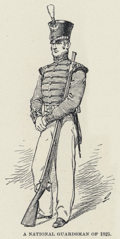 Ein Nationalgardist von 1825 von American School