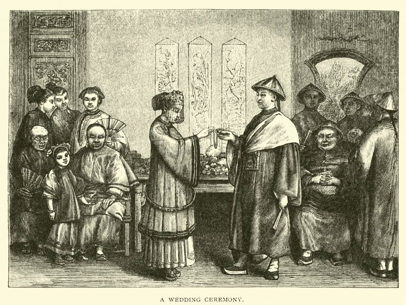 Eine Hochzeitszeremonie von American School