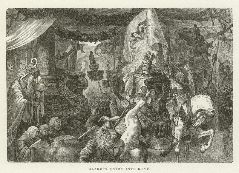 Alarichs Einzug in Rom von American School