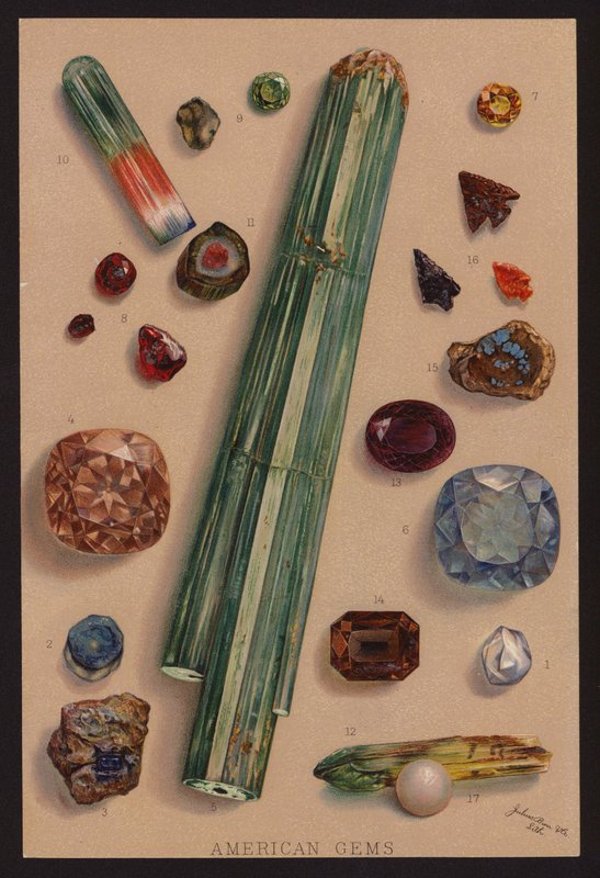 Amerikanische Edelsteine von American School