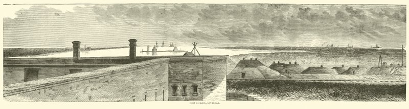 Fort Jackson, Savannah, Dezember 1864 von American School