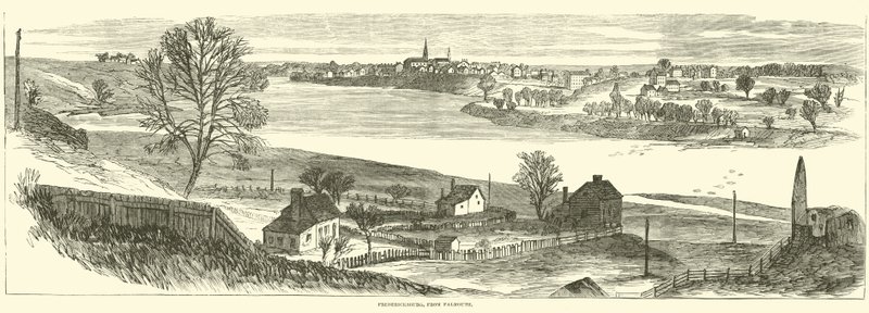 Fredericksburg von Falmouth, November 1862 von American School