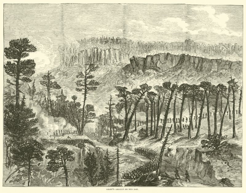 Gearys Angriff auf Dug Gap, Mai 1864 von American School
