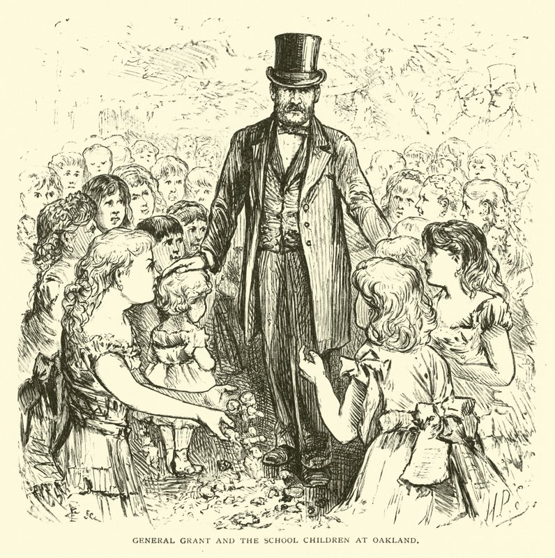 General Grant und die Schulkinder in Oakland von American School