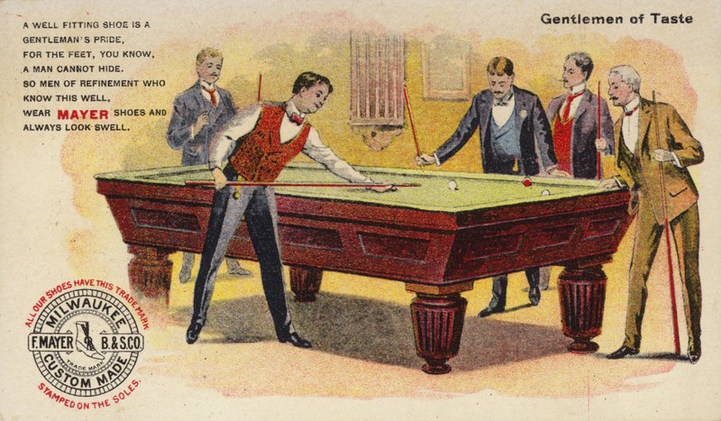Herren von Geschmack, Billard spielend von American School