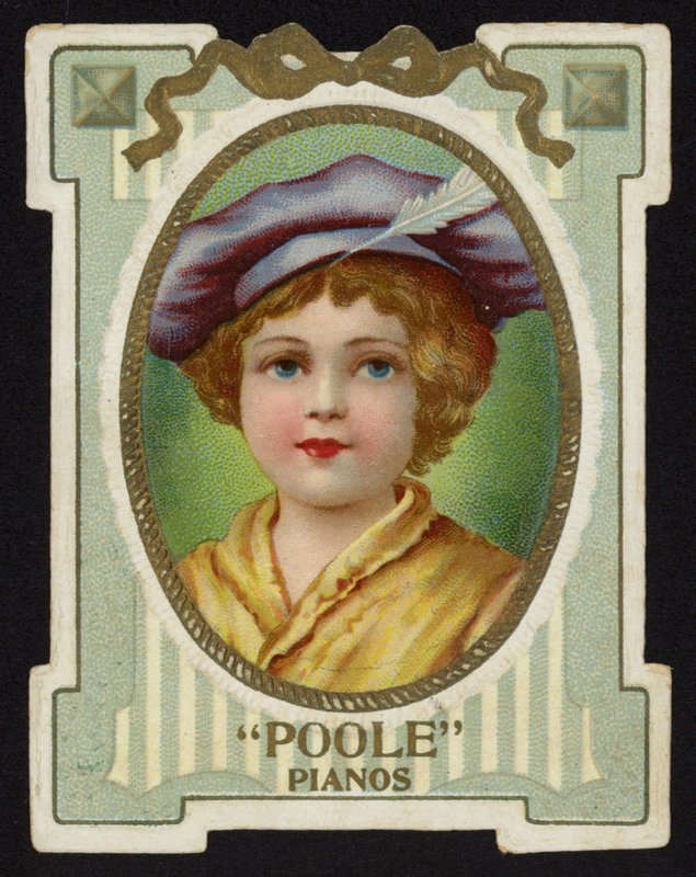 Mädchen mit Hut und Feder von American School