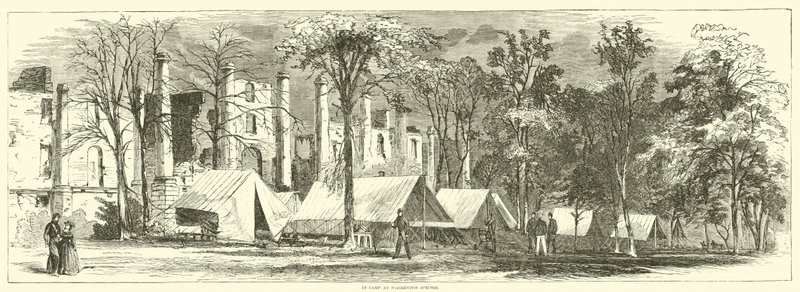 Im Lager bei Warrenton Springs, Oktober 1863 von American School
