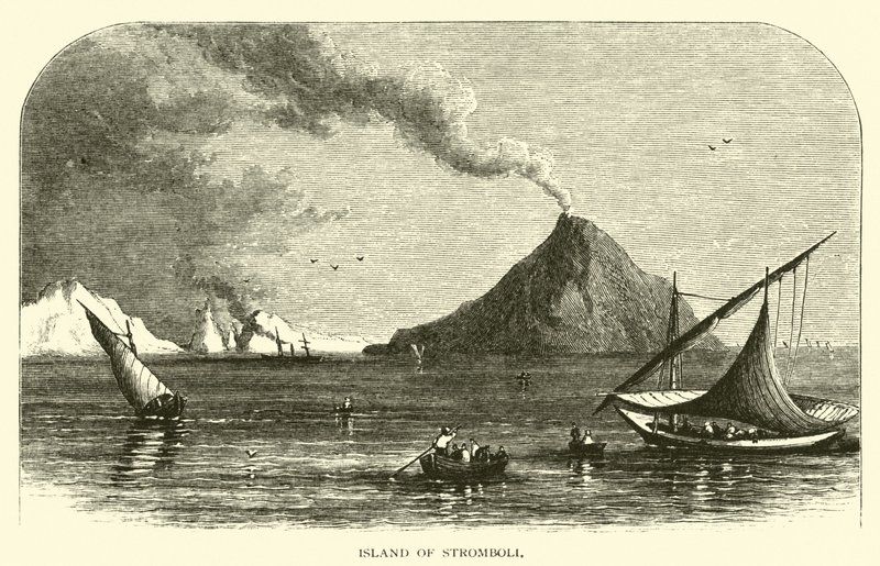 Insel Stromboli von American School