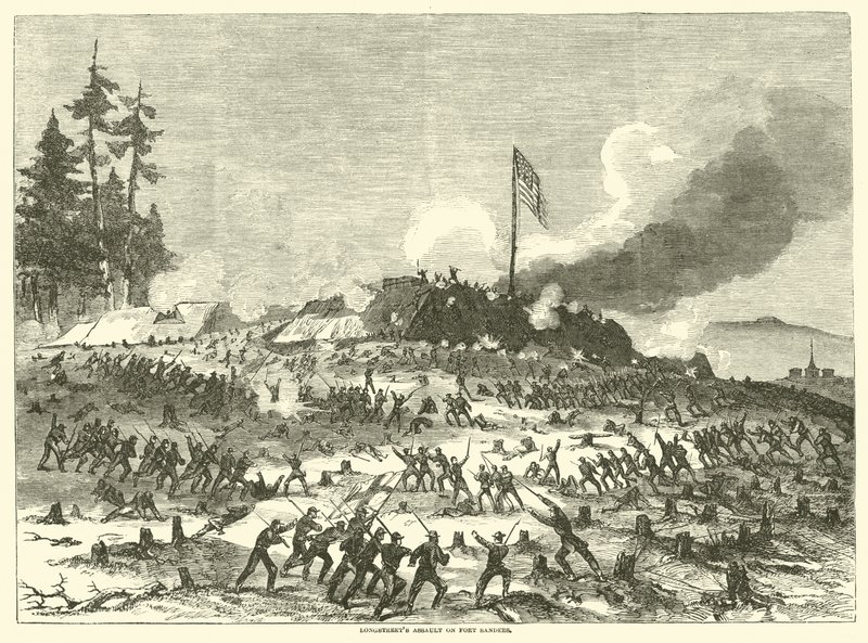 Longstreets Angriff auf Fort Sanders, November 1863 von American School