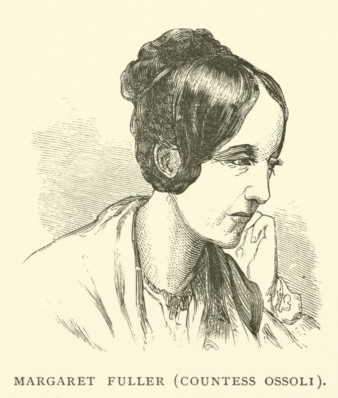 Margaret Fuller, Gräfin Ossoli, amerikanische Journalistin und Frauenrechtlerin (Gravur) von American School