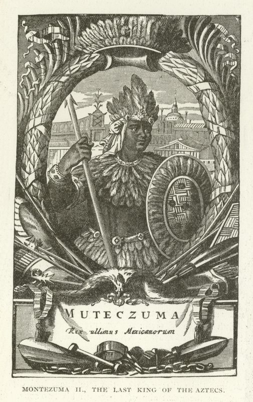 Montezuma II., der letzte König der Azteken von American School
