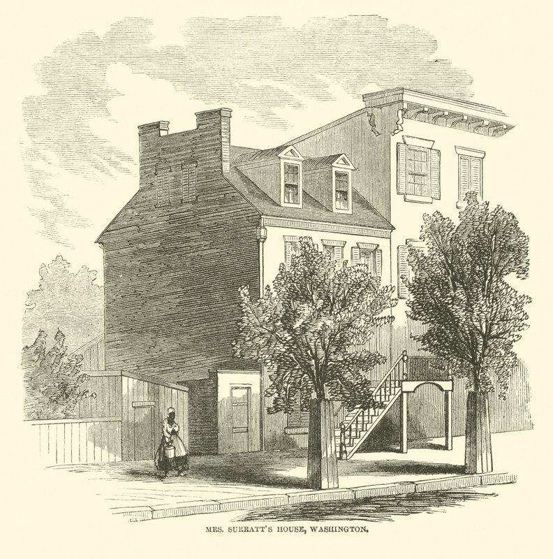 Mrs. Surratts Haus, Washington, April 1865 von American School