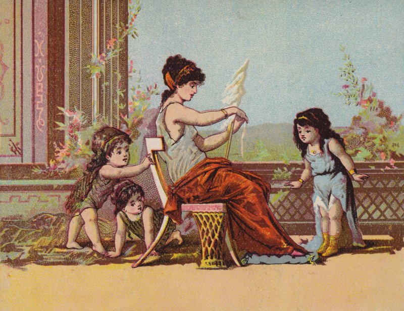 Römische Dame und Kinder von American School