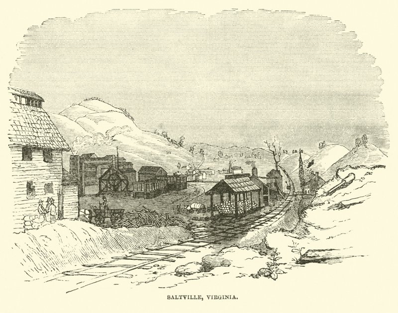 Saltville, Virginia, Dezember 1864 von American School