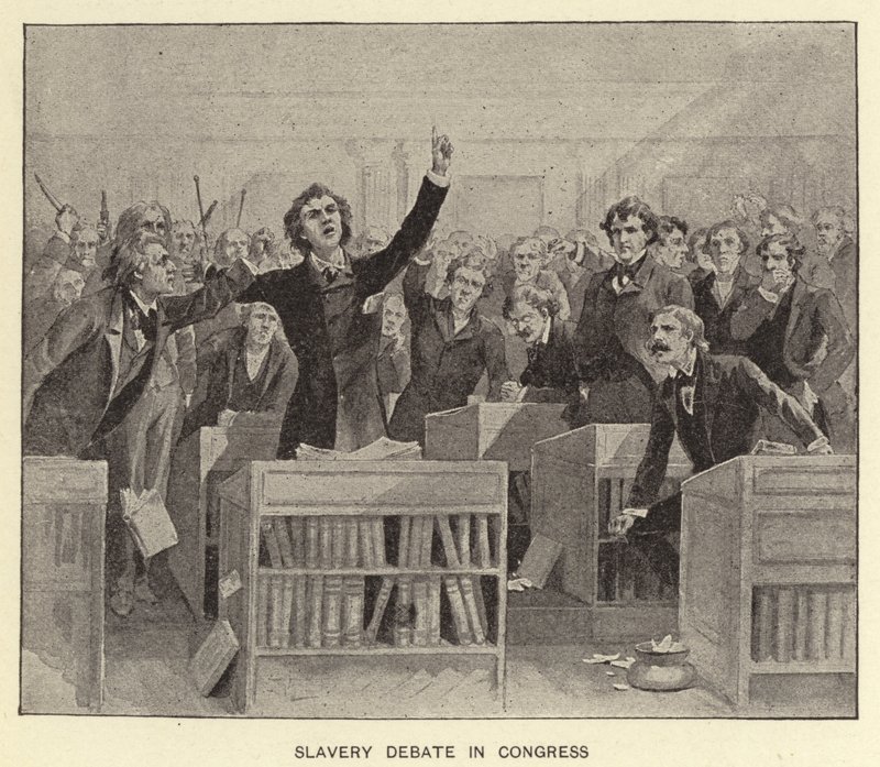 Sklavereidebatte im Kongress von American School