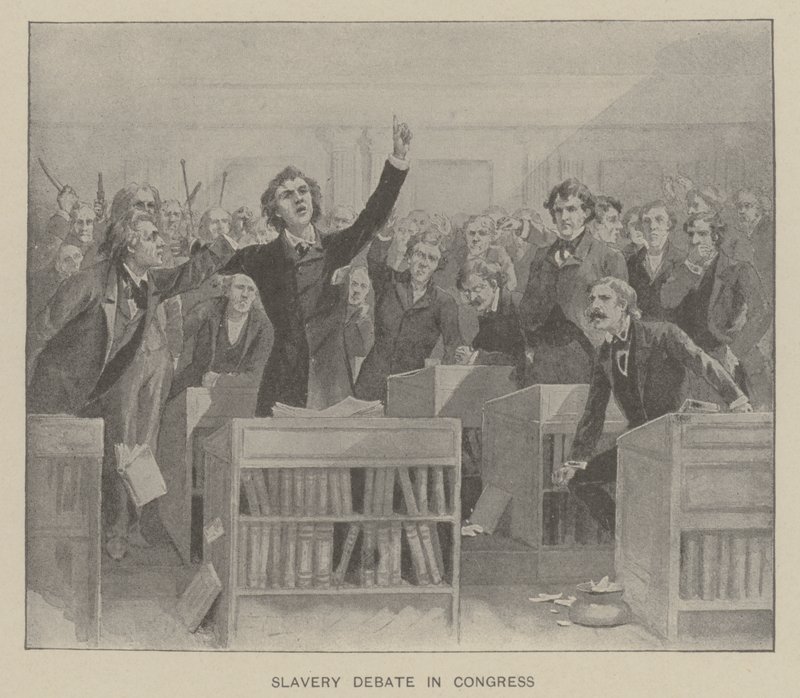 Sklavereidebatte im Kongress von American School