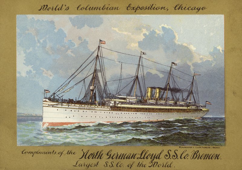 Dampfschiff von American School