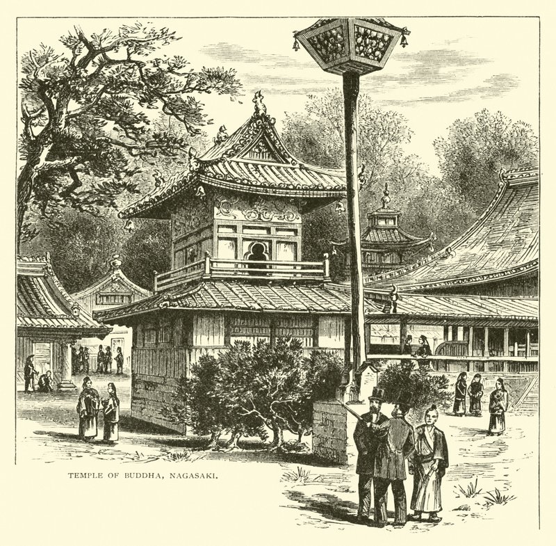 Tempel des Buddha, Nagasaki von American School