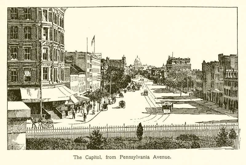 Das Kapitol, von der Pennsylvania Avenue von American School