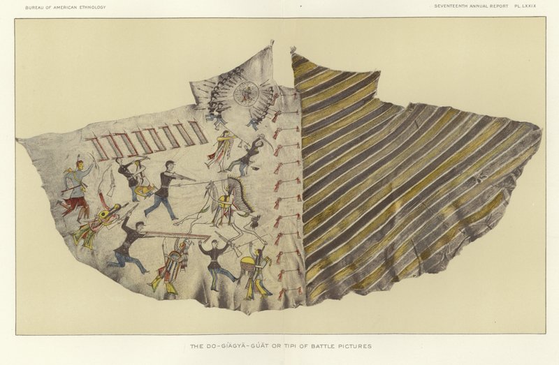 Der Do-Giagya-Guat oder Tipi der Schlachtbilder von American School