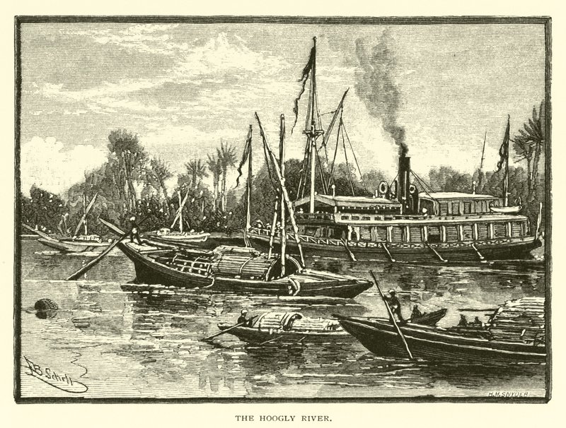Der Hoogly-Fluss von American School