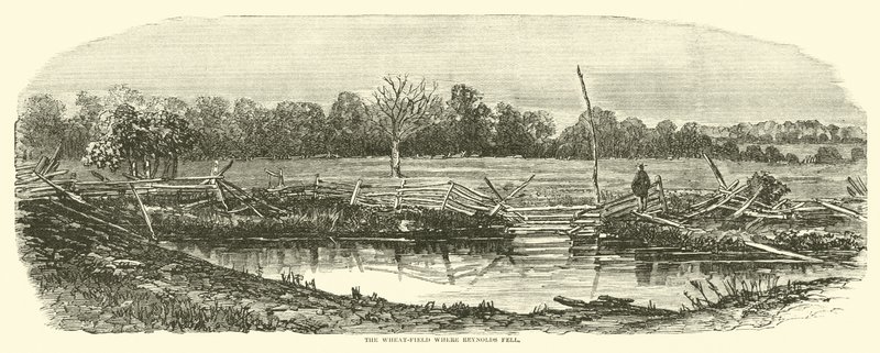 Das Weizenfeld, wo Reynolds fiel, Juli 1863 von American School