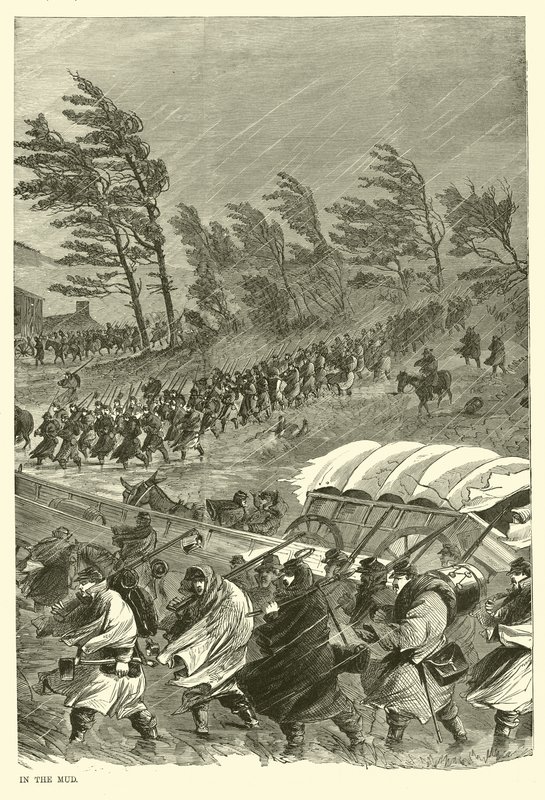 Die Kampagne im Schlamm, Januar 1863 von American School