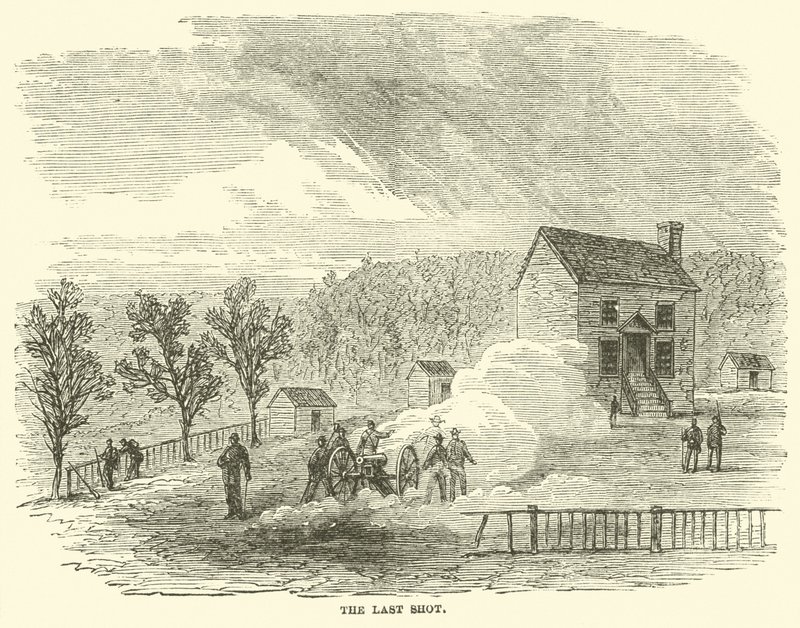 Der letzte Schuss, April 1865 von American School