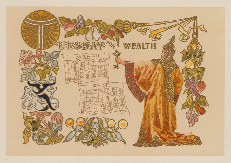 Dienstag für Wohlstand (Chromolithografie) von American School
