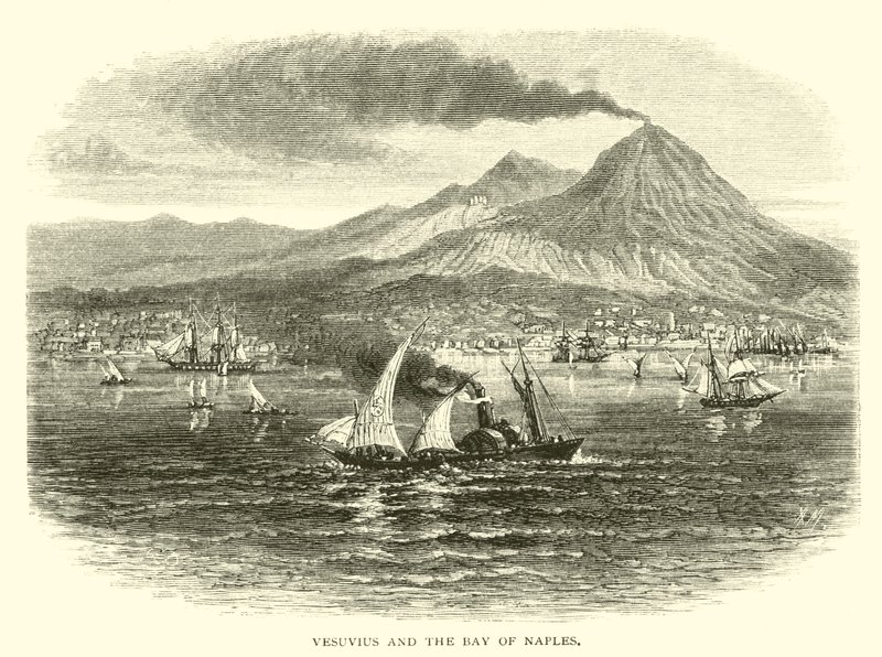 Vesuv und die Bucht von Neapel von American School
