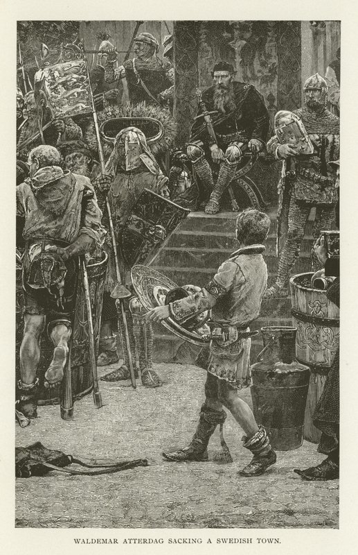 Waldemar Atterdag plündert eine schwedische Stadt von American School