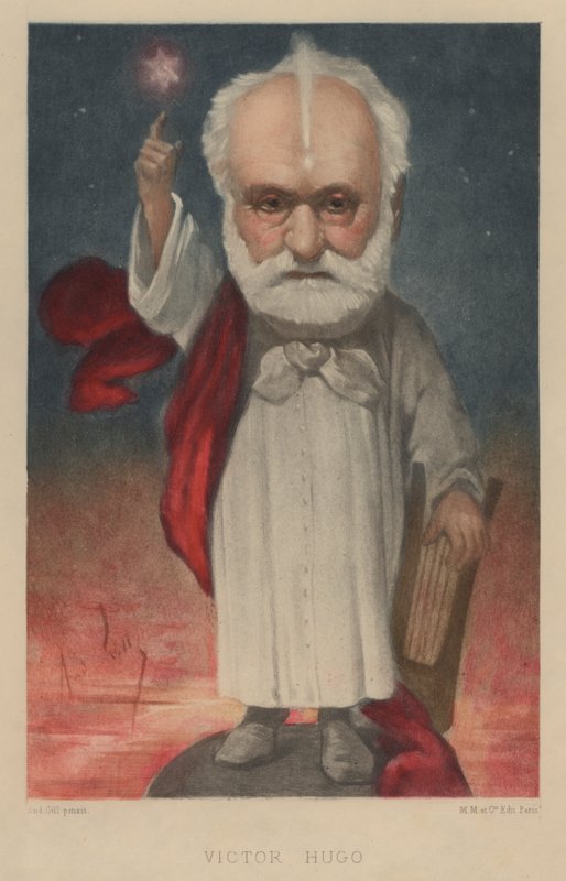 Victor Hugo, französischer Dichter, Romanautor und Dramatiker von Andre Gill
